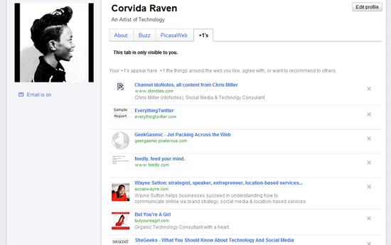 Corvida Raven - Google Profile