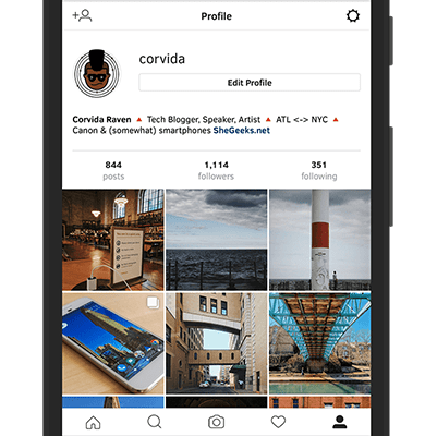 Instagram Mobile Site
