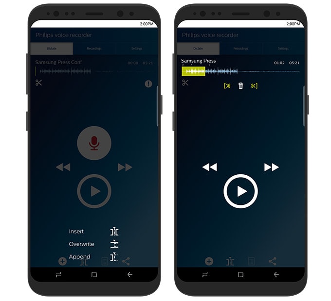 Voice Recorder Features